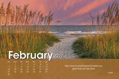 Scenic Moments Large Desk Calendar