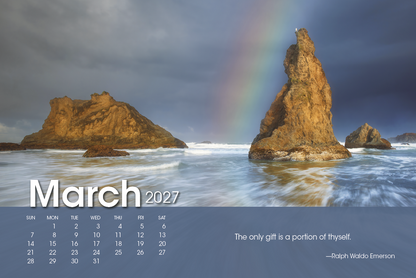 Scenic Moments Large Desk Calendar