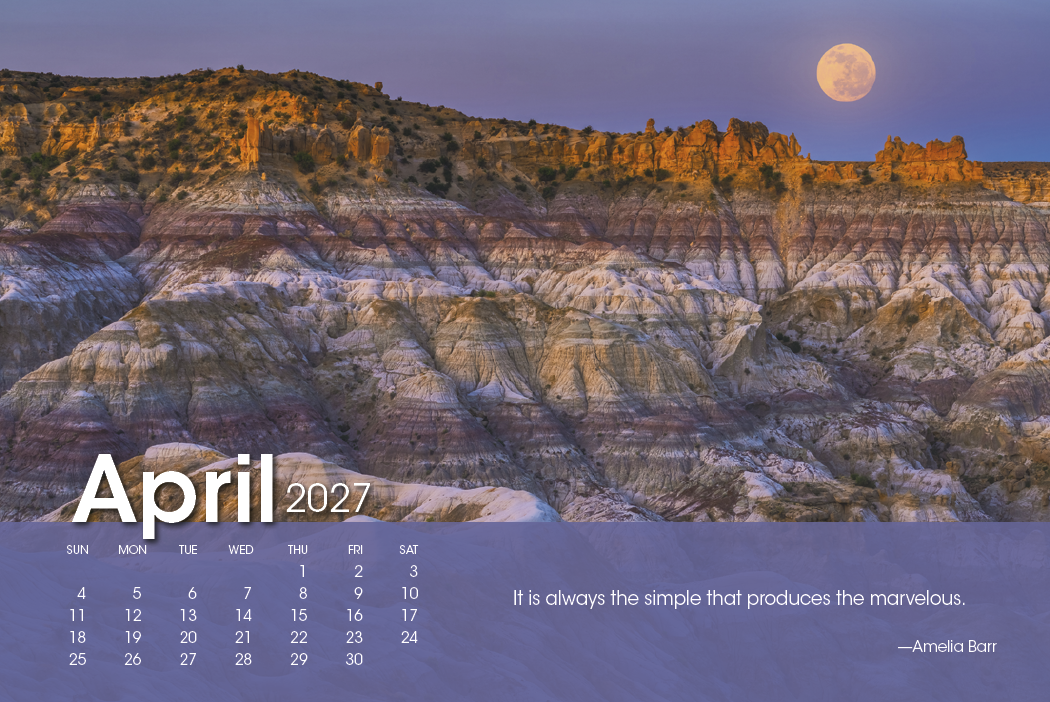 Scenic Moments Large Desk Calendar