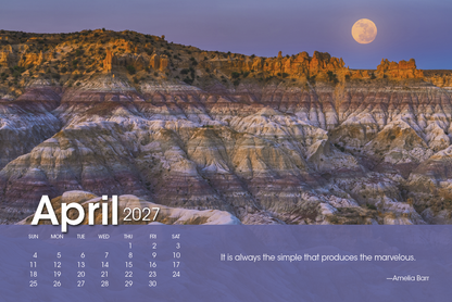 Scenic Moments Large Desk Calendar