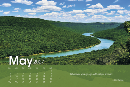 Scenic Moments Large Desk Calendar