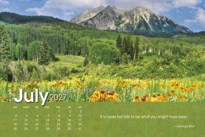 Scenic Moments Large Desk Calendar