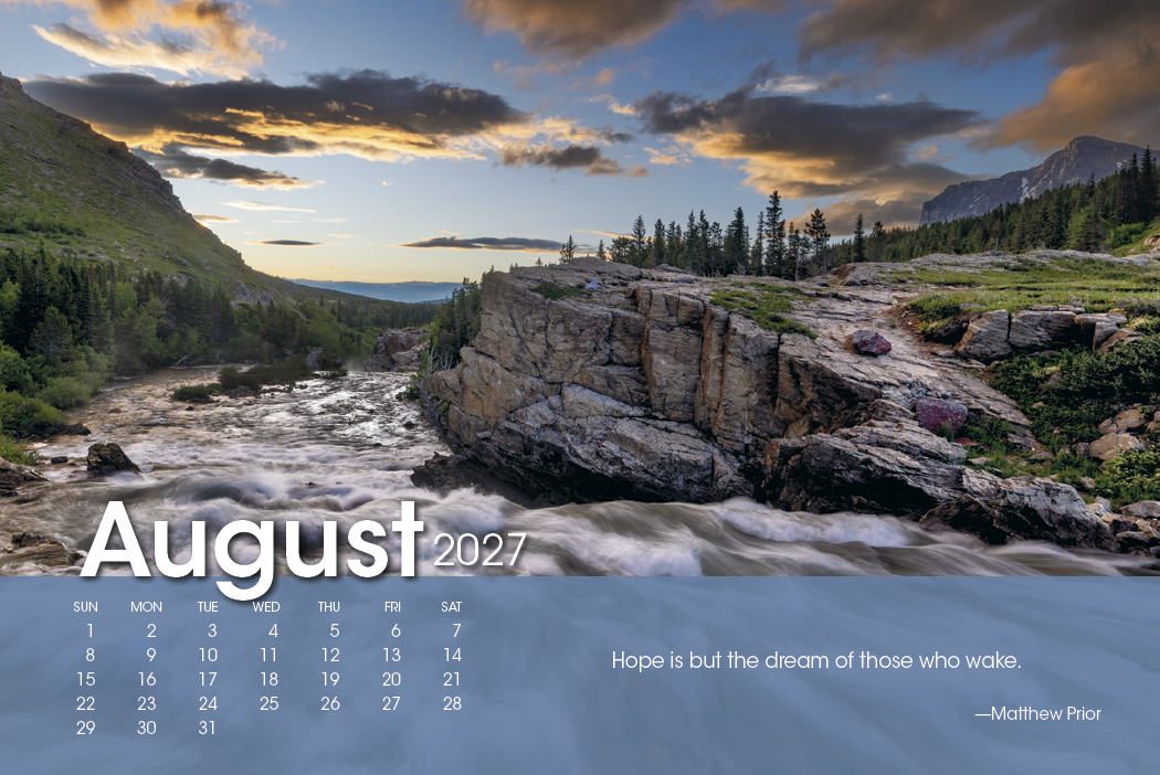 Scenic Moments Large Desk Calendar