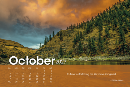 Scenic Moments Large Desk Calendar
