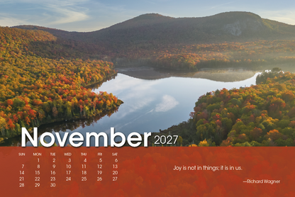 Scenic Moments Large Desk Calendar