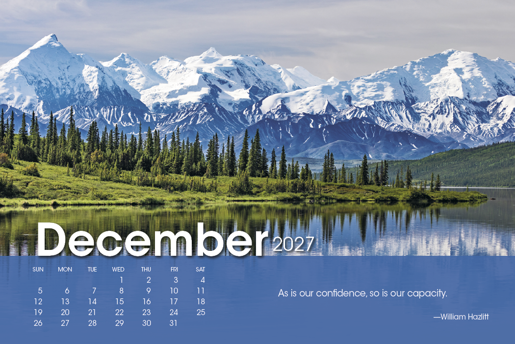 Scenic Moments Large Desk Calendar