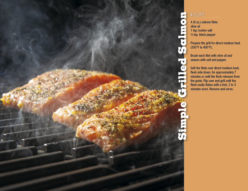 Stapled Wall Calendar - Grilling
