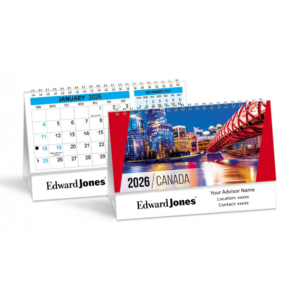 Canada's Charms Desk Calendar