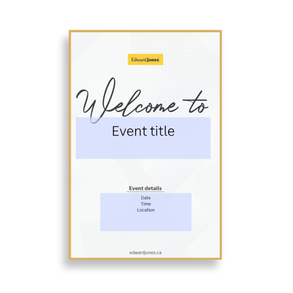 Deluxe A-Frame Signboard (Single-Sided)