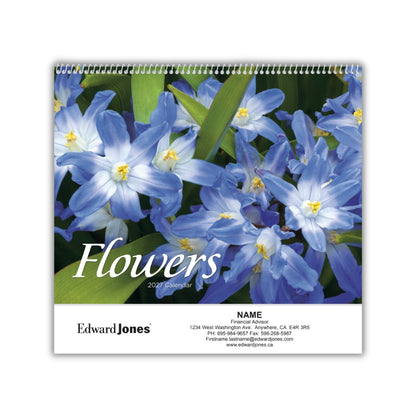 Spiral Wall Calendar - Flowers