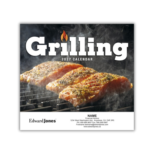 Stapled Wall Calendar - Grilling
