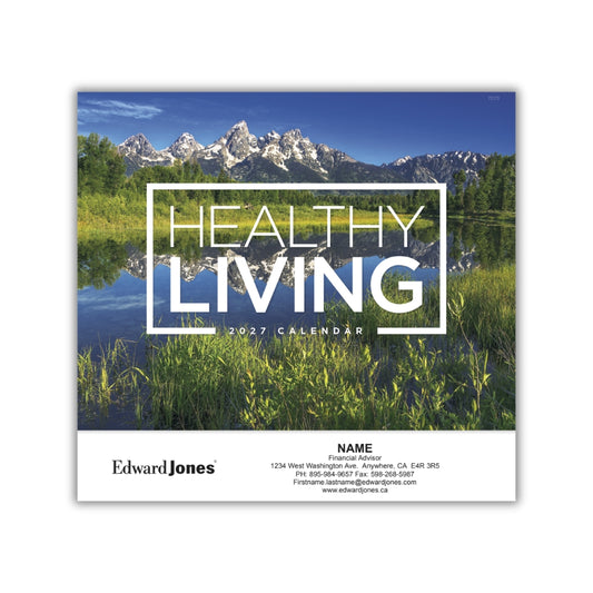 Stapled Wall Calendar - Healthy Living