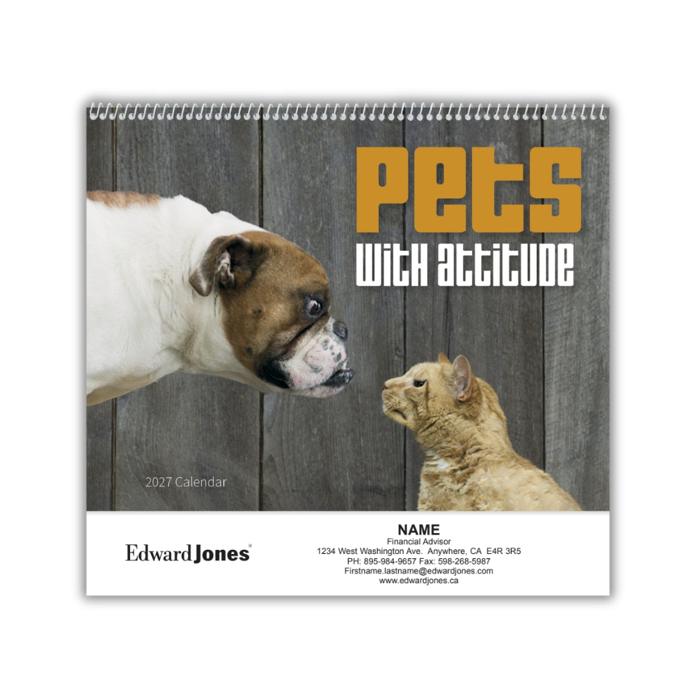 Spiral Wall Calendar - Pets with Attitude