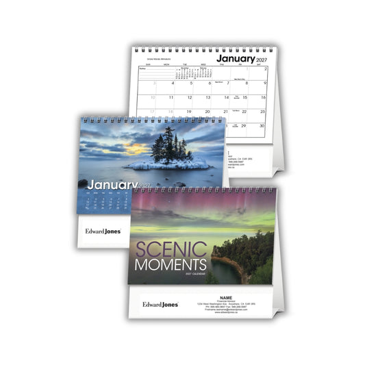 Scenic Moments Large Desk Calendar