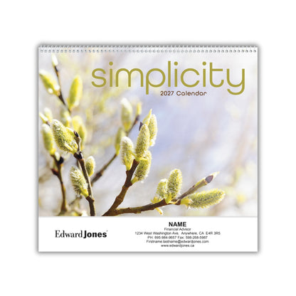 Spiral Wall Calendar - Simplicity