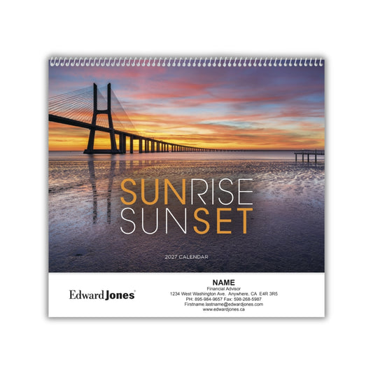 Triumph Sunrise Sunset Wall Calendar