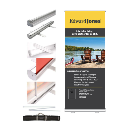 Premium Pull Up Banner with Stand and Bag